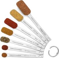 🥄 hudson essentials stainless steel measuring spoons set - versatile for dry or liquid - fits in spice jars - 7-piece bundle logo