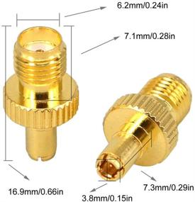 img 2 attached to 🔌 Набор из 2 адаптеров SMA Female to TS9 Male RF Coax Connector