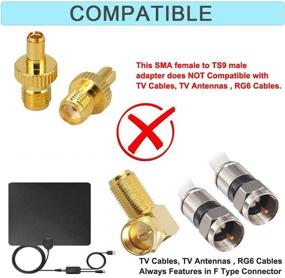 img 1 attached to 🔌 Набор из 2 адаптеров SMA Female to TS9 Male RF Coax Connector