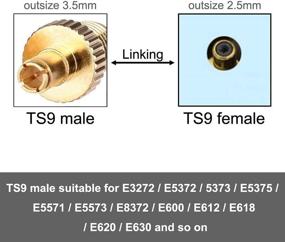 img 3 attached to 🔌 Набор из 2 адаптеров SMA Female to TS9 Male RF Coax Connector