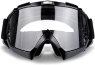 🏍️ ultimate motorcycle motocross goggles: atv off road glasses for men, women & youth – dustproof uv400 protection, windproof clear lens – perfect for dirt bike riding, cycling, skiing & more! logo