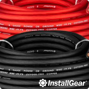 img 2 attached to 🔴 InstallGear 8 Gauge 25ft Red + 25ft Black Power/Ground Wire - 99% Oxygen-Free Copper (OFC)