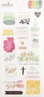 american crafts scripture stickers creative logo