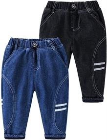 img 3 attached to 👖 Trendy Mud Kingdom Fashion: Elastic Jeans for Fashionable Toddler Boys' Clothing