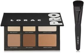 img 4 attached to 💄 Палетка для контурирования LORAC PRO & Кисть для контурирования: Идеальный многофункциональный набор для легкого создания контура!