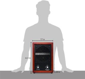 img 2 attached to Ivation HEPA Air Purifier & Ozone Generator 5-in-1 – Ionizer & Deodorizer for spaces up to 3,700 Sq/Ft. All-inclusive with HEPA, Carbon, and Photocatalytic Filters, UV Light and Negative Ion Generator.
