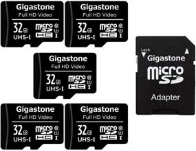 img 4 attached to Gigastone Micro SD карта 32GB 5-Pack: Full HD видео, камера видеонаблюдения, дрон с камерой, скорость записи 90MB/s, Micro SDHC UHS-I U1 C10 Class 10 - Улучшенное хранилище для многоцелевых устройств.