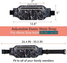 img 1 attached to 🐌 Snailman Slim Running Belt Fanny Pack - Fitness Waist Bag for iPhone X XR 7 8 Plus - Ultra Light Runners Belt for Men Women - Travel Money Belt (Rock)