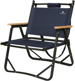 img 4 attached to 🪑 Rock Cloud Low Beach Chair: Portable Folding Camping Chair for Camp Lawn Hiking, Sports, and Hunting