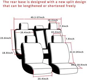 img 2 attached to 🚗 All-Weather Custom-Fit Seat Covers for Volkswagen Touareg Beetle with Full Protection - Waterproof Car Seat Covers for 5-Seat Models - Ultra Comfort Beige - Complete Set