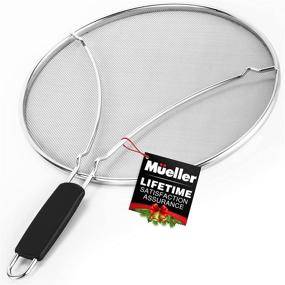 img 4 attached to 🔥 13-Inch Mueller Grease Splatter Screen for Frying Pan: Ultra Fine Mesh Prevents 99% of Messy Splatters - Splatter Guard Shield for Safer Cooking, with Resting Feet - Made of Stainless Steel