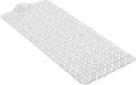 🛁 sultan's linens clear hair catcher bath mat with removable drain cover logo