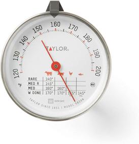 img 3 attached to 🌡️ Taylor Leave-in Meat Thermometer: 3-Inch Dial, Stainless Steel - Oven-Safe Analog Dial for Grill, BBQ, and Kitchen Cooking