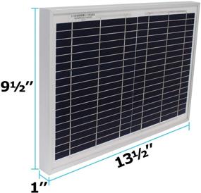 img 3 attached to 🔋 Efficient 10 Watt Polycrystalline Solar Panel Charger for Mighty Max Battery Deep Cycle Battery Brand