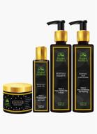 🌿 pure herbal mystical hair fall control set: hair oil, mask, shampoo, and conditioner - chemical free solution for all hair types logo