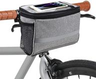 🚲 mattisam bike basket with insulated thermal cooler: water resistant handlebar bag, phone mount - ideal for kids, girls, boys, men & women, scooter cruiser logo