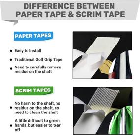 img 2 attached to 🏌️ SAPLIZE Golf Grip Kits: Choose from 4 Options (Kit A to D) with Paper or Scrim-Back Grip Tape Strips and Grip Solvent