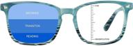 lambbaa vintage square progressive multifocal presbyopic glasses: anti-blue light eyewear for men and women readers logo