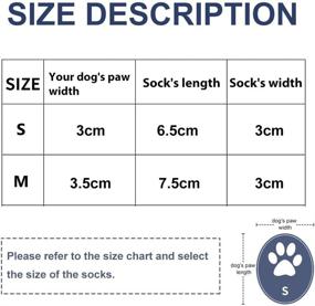 img 2 attached to 🐾 TOULIFLY Dog Anti-Slip Socks for Small Dogs - Paw Protector Booties - Non-Slip Dog Shoes for Hardwood Floors - Waterproof Dog Socks Boots for Indoor and Outdoor Use