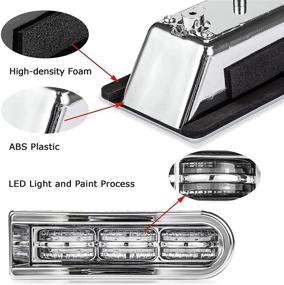 img 1 attached to Motorcycle Rear Saddlebag Accent LED Light Insert Filler Support For Touring FLHTCU/L Electra Glide FLHT/L Road Glide FLTRUSE CVO FLHR Road King 2014-2020 (Chrome Clear)