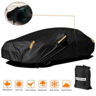 🚗 neverland waterproof all-weather full car cover - ultimate rain, sun, and dust protection for automobiles, with seat zipper, universal fit for sedan (up to 198-209 inch length) logo