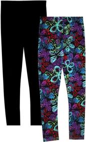 img 3 attached to 🦋 Syleia Electric Butterflies Pattern Leggings: Stylish Girls' Clothing for Fashion-Forward Looks!