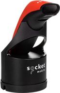 socket scan s740 barcode scanner with red & black dock for universal scanning (cx3444-1907) logo