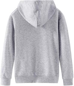 img 3 attached to Оставайтесь активными с весенними худи Gege Pullover: модные толстовки для мальчиков.