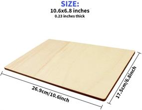 img 3 attached to 🎨 Twdrer 4 Pack Unfinished Rectangle Wood Plaques - Versatile DIY Wooden Signs for Home Crafts, Painting, Writing & Wedding Decor (10.6" x 7" x 0.23")