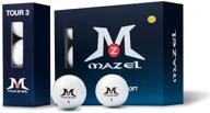 🏌️ enhance your game with mazel 3-piece urethane cover golf balls: longer and straighter flight in a dozen! logo