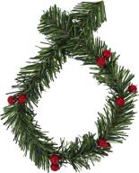 🎄 haute decor garlandties 20 pack - noble pine with berries, 14 inches: top-quality holiday decorations for a festive touch логотип