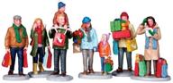 lemax village collection holiday shoppers set of 6 - ideal for festive season celebrations # 92683 logo