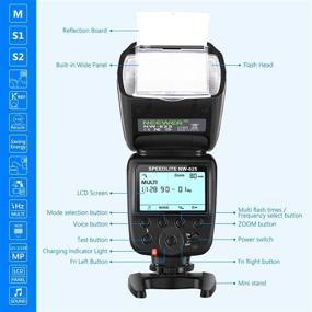 img 3 attached to 📸 Neewer NW625 GN54 Speedlite Flash для камер Canon Nikon Panasonic Olympus Pentax Fujifilm DSLRs и беззеркальных камер, а также Sony с горячим башмаком Mi - совместим с a9 a7 a7II a7III a7R III a7RII a7SII a6000 a6300 a6500