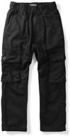 👖 cotton pull cargo pants with multiple pockets - boys' clothing logo