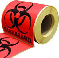 🧪 biohazard warning labels: versatile self-adhesive solution for all logo