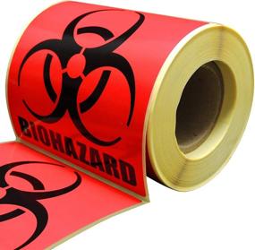 img 4 attached to 🧪 Biohazard Warning Labels: Versatile Self-Adhesive Solution for All
