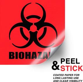 img 3 attached to 🧪 Biohazard Warning Labels: Versatile Self-Adhesive Solution for All