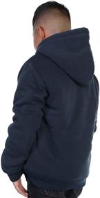 img 3 attached to Swan Full Zip Sherpa Lined Hoodie ZCH42_NVY_10 12