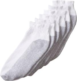 img 1 attached to Fruit Of the Loom Men's 6-Pack Cushion Ankle Crew Socks for Enhanced SEO