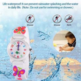 img 2 attached to 🌊 Waterproof Cartoon Watches for Kids - Top Gifts for Boys and Girls