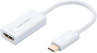 ✨ адаптер usb c к hdmi - 4k @60 гц, cablecreation type c (thunderbolt 3) конвертер для macbook pro/imac 2017/surface book 2/chromebook pixel/yoga 920/xps 13/galaxy s9 - белый логотип