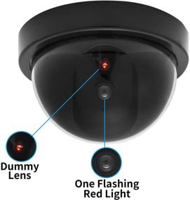 img 2 attached to AlfaView Simulated Surveillance Camera with LED Flashing Light - Outdoor/Indoor Dummy CCTV Dome Camera for Home/Business Security