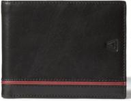 👝 classic bifold leather architect wallet with blocking technology logo