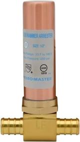 img 4 attached to 💧 Lead Free Brass HYDRO MASTER Tee Water Hammer Arrestor - 1/2" Pex x 1/2" Pex: Prevent Water Hammer Effectively!