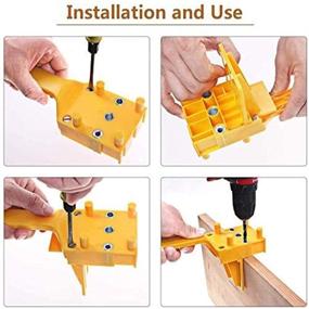 img 2 attached to 41-Piece Handheld Woodworking Dowel Jig Guide Set - Fits 1/4'' (6mm), 5/16'' (8mm), and 3/8'' (10mm) Drill Bits - Wood Drilling Straight Hole Doweling Tool with Metal Sleeve