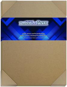 img 4 attached to 📦 25 Sheets of Lightweight Chipboard 20pt (Point) 8.5 X 11 Inches in Brown Kraft - Ideal for Crafts, Packaging - .020 Caliper Thickness