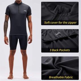 img 1 attached to 🏻 XGC Men's Short/Long Sleeve Cycling Jersey - Quick Dry Breathable Bike Jerseys for Cycle Biking