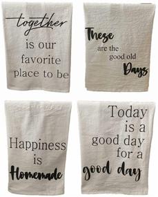 img 3 attached to Happymade Kitchen Decor Кухонные полотенца Новоселье