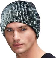 oeyliz reflective hat beanie: stay safe and warm during night runs with high visibility логотип