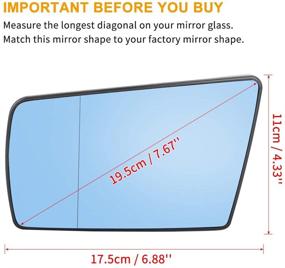 img 2 attached to AUTOHAUX Mirror Heated Backing Mercedes Benz Exterior Accessories